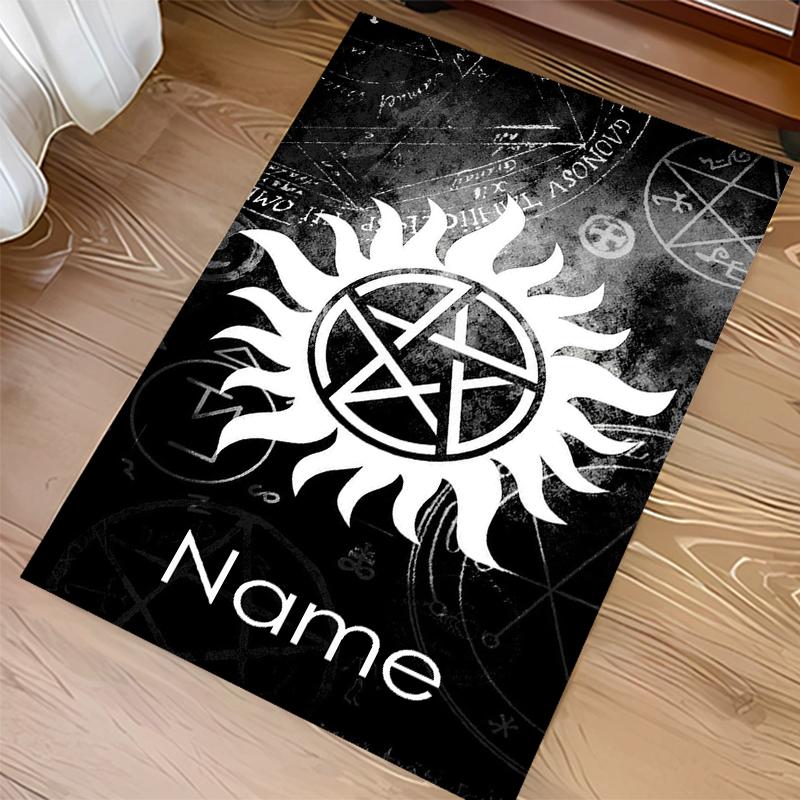 Custom personalization Supernatural Print Area Rug - Soft, Washable Non-Slip Indoor Mat,Living Room,Home&Office Decorative Rug