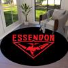 Essendon Football Club Round Area Rug,Carpet Rug for Living Room Bedroom Sofa Playroom Decor,Non-slip Floor Mat