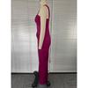 Spring New Arrival Women's Sexy Strapless Solid Color Patchwork Bodycon Slim Fit Hip Wrap Dress for European and American Cross-border Trade
