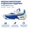Li-Ning Легкие амортизирующие низкие мужские баскетбольные кроссовки Бело-синие ABFW003-2