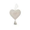 Hanging Heart In Pure Washed Cotton 10x10 Cm ELENA, by Soleil d'Ocre