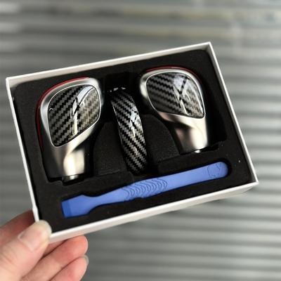 Хромированный матовый с кожаной ручкой переключения передач, боковая крышка, эмблема DSG для VW Golf 6 7 R GTI Passat B7 B8 CC R20 Jetta MK6