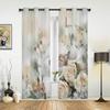 Modern Window Curtains Bouquet for Yellow Roses and Butterfly Luxury Fashion Curtains for Living Room Bedroom Kitchen Drapes