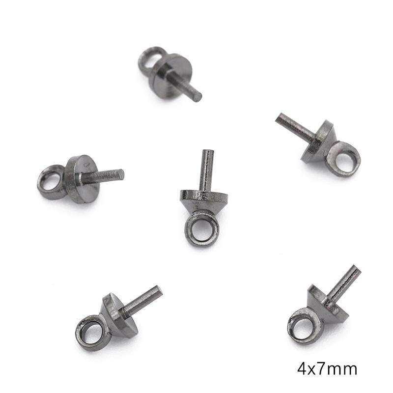 50 шт./пакет, подвесная кепка, гвозди, медный материал, родиевое покрытие, подвеска, изготовление модных ювелирных изделий своими руками, аксессуар