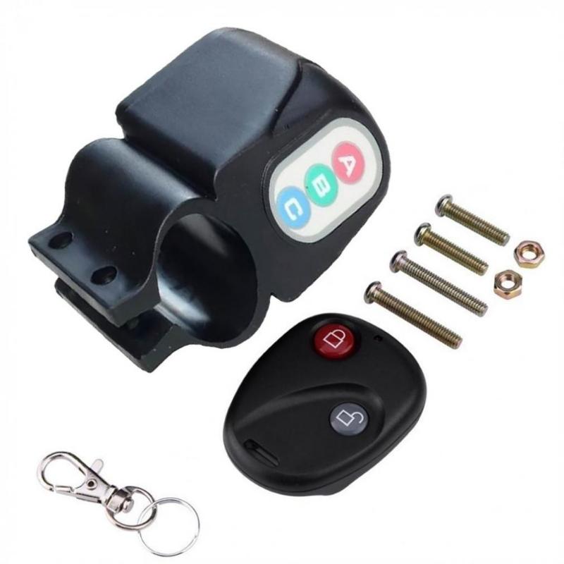 1PC Bike Alarm Lock Remote Control Antitheft Bicycle Bike Alarm Alerter Super Loud Rainproof Burglar Alarm