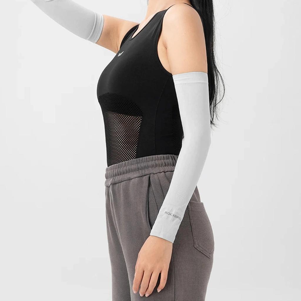 Rockbros Xt9002W Cycling Sleeves - White (2 Pcs.)