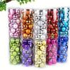 high quality[Christmas Ornaments] 24pcs Christmas Balls, Pre-Strung Plastic Ornaments | Suitable for Holiday Gatherings, Christmas Parties, Wreaths,