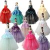 10pcs/lot Doll Clothes For Barbie Doll Outfit Formal Evening Dresses Clothes For Barbie Doll Party Gown 1/6 Doll Accessories Toy