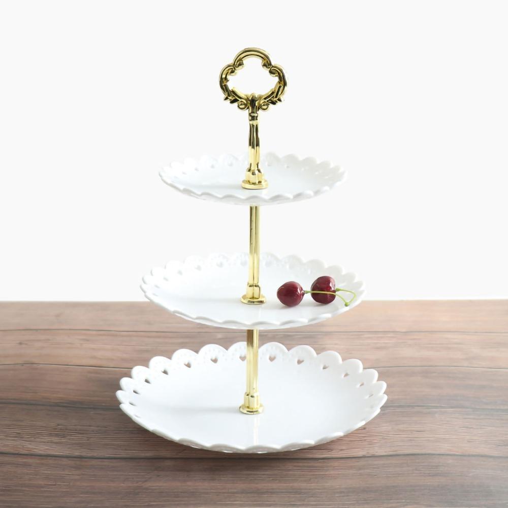 Plastic Fruit Tray Rack Removable Pastry Stand Dessert Plate Stand Pastries Cupcakes Snacks