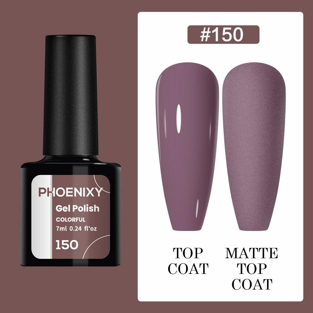 PHOENIXY 7 мл гель-лак для ногтей, полуперманентный гель, 3 цвета, блестящий гель, отмачиваемый, блестящий стартовый набор, маникюрный набор для маникюрного салона