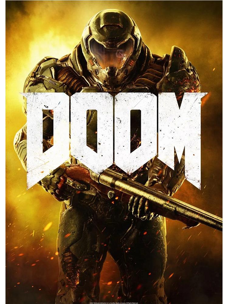 Игра DOOM видео классический игровой постер настенная живопись на холсте картины для гостиной домашний декор принты плакаты