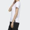 Adidas Large Logo Print T-Shirt Women Tops White FM9291