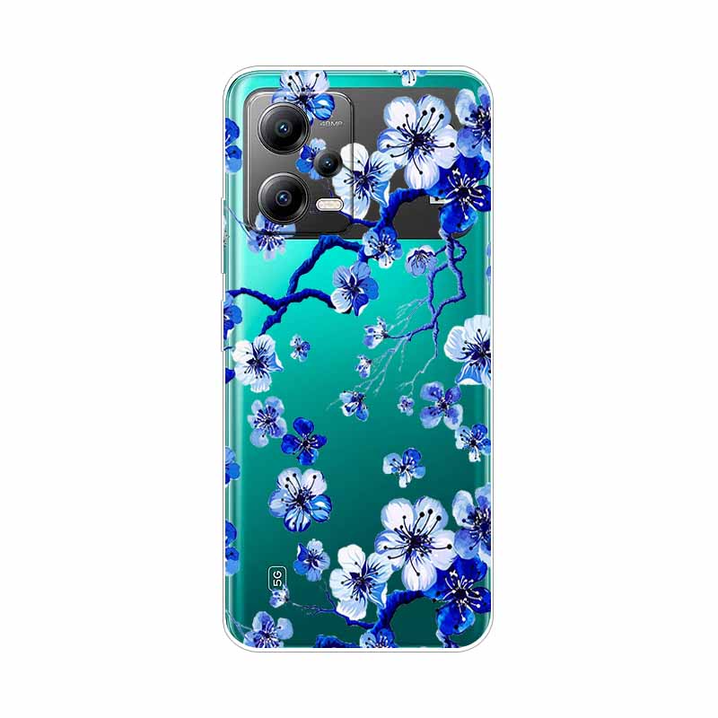 Чехол для POCO X5 Pro 5G Глобальная версия X5Pro ТПУ Силиконовый Мягкий Мультяшный Прозрачный Чехол для POCO x5 Обложка Прозрачный Раскрашенный Coque