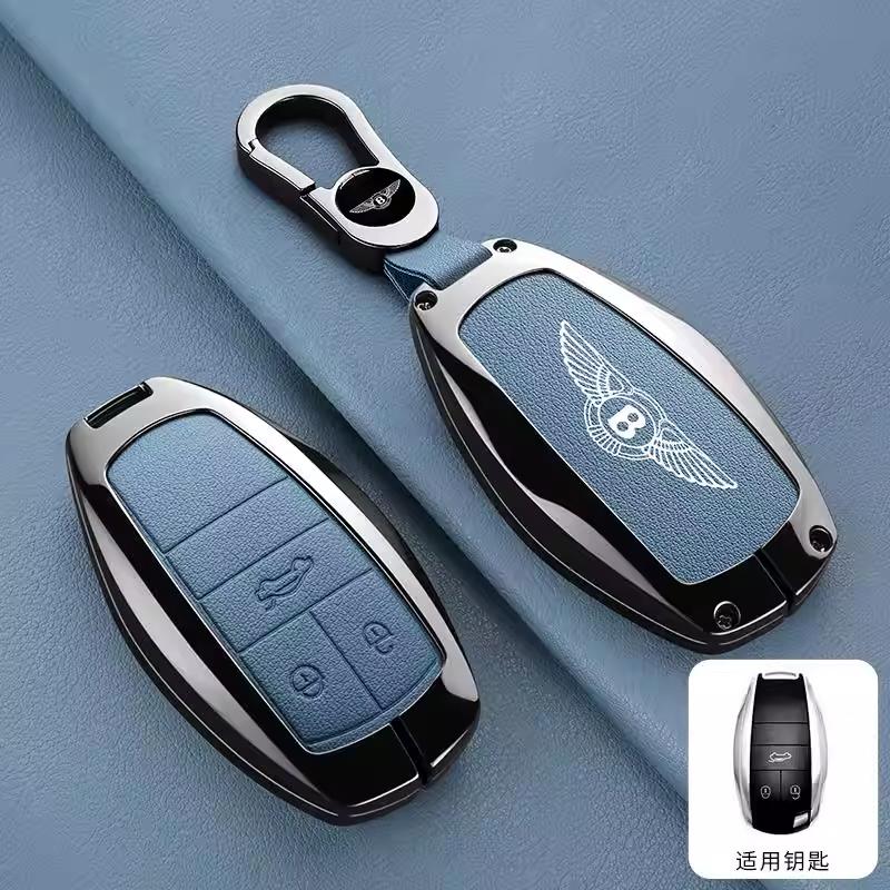 Для Нового Bentley Flying Spur Continental GT Bentayga Mulsanne Автомобильный ЛОГОТИП Чехол для Ключа Автомобиля Чехол для Умного Пульта Держатель для Ключей Сумка Чехол Зажим