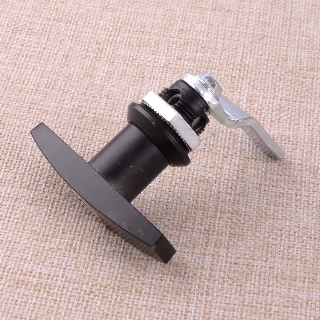 Durable Rear Fixing T Shape Handle Cabinet Tool Box Garage Canopy Door Lock Locking Latch with 2 Keys for Pickup Car Truck