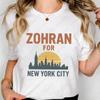 Zohran for New York City Shirt Fashion Vintage NYC Skyline Tees Comfort Cotton Shortsleeve Tshirt Zohran Mamdani Inspired Gift