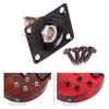 Guitar Input Output Jack Socket Plate Rectangular 1/4 Inch (6.35mm) with Mounting Screws for Electric Guitar Bass Parts