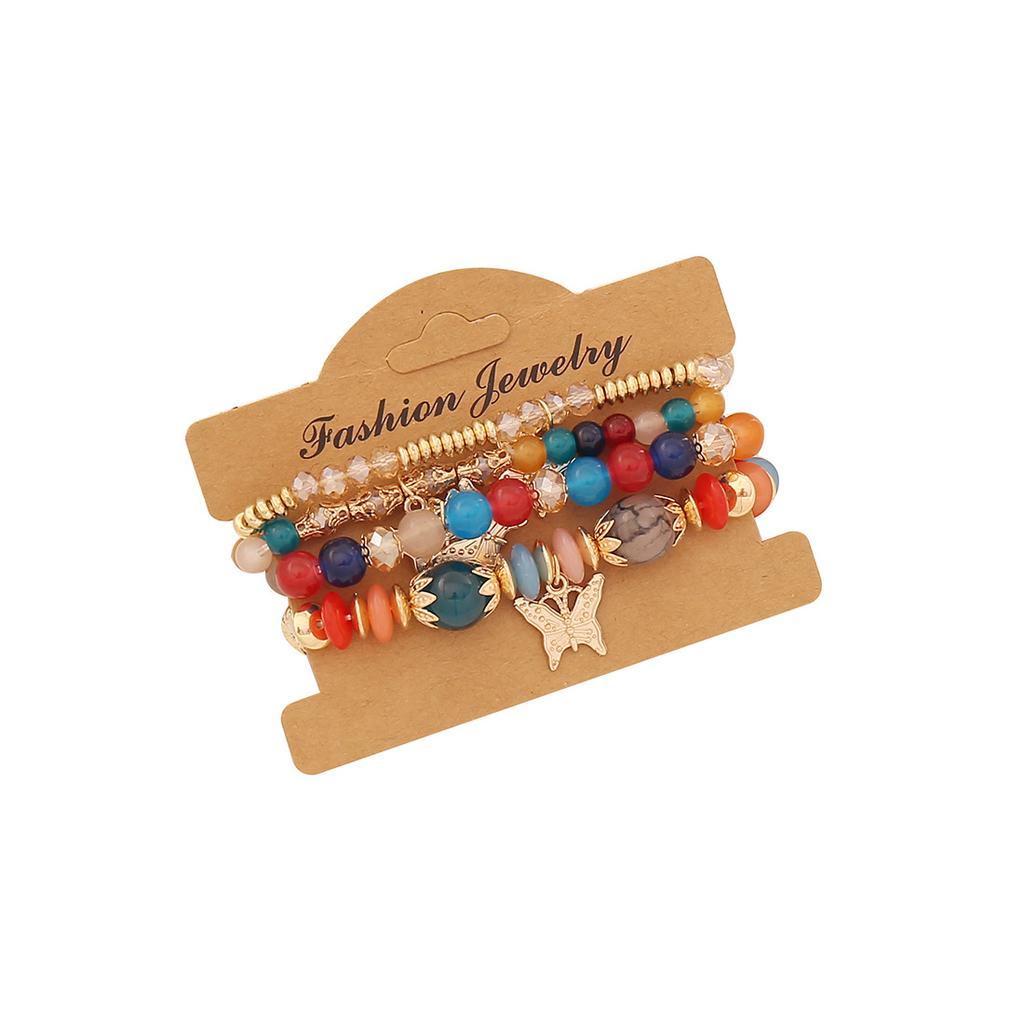 Популярный модный браслет из бусин, богемный браслет-бабочка