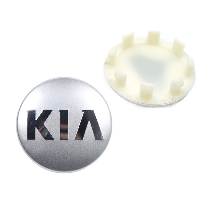 AUOBRS1 4Pcs 58mm Car Wheel Center Hub Caps Emblem Decorative Cover For KIA EV9 EV6 Stinger Niro K5 K9 Sorento Ceed Sportage Forte RIO