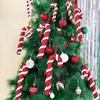 Christmas Candy Canes Hanging Pendant Xmas Tree White Red Lollipop Ornaments 2025 Christmas Decoration For Home New Year Noel
