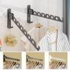 Foldable Wall-mounted Hanger Holder Aluminum Garment Hooks Holder New Clothes Drying Rack