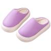 White Fang PU Leather Waterproof Simple and for Men and RS022 Non-Slip One-Size Slippers, Stylish, Women, (Purple)