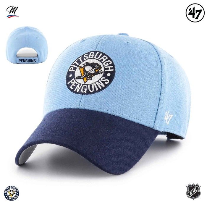 Casquette - 47 NHL - Pittsburgh Penguins - Deux Tons - Confortable - Ajustable