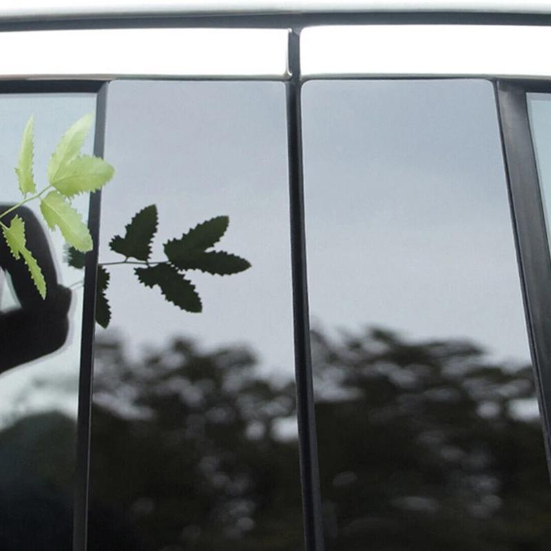 6 шт., наклейки на колонки BC для Nissan Armada 2005-2014, стойки автомобиля, двери, окна, накладки, автомобильные аксессуары