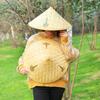 Sunscreen Natural Bamboo Hats Adjustable Woven Straw Hats Rain Resistant Caps  Men Women Outdoor