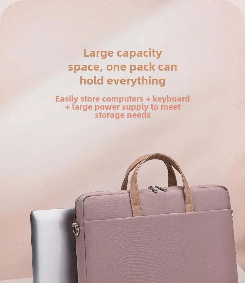 Women's High-End 15-16 Inch Fashion Shoulder Messenger Laptop Handbag