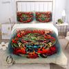 Fashion Dragon and Tiger Battle All Season Duvet Cover Bedding Sets Soft Quilt Cover and Pillowcases Single/Double/Queen/King