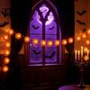 Marigold Decorations for Day of The Dead Flower String Lights, Artificial Cempasuchil Decorative Lamps, Halloween Party Supplies Warm LED Lights