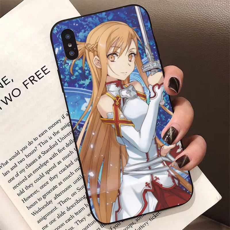 Чехол для телефона аниме Sword Art Online SAO для iPhone 11 12 13 mini pro XS MAX 8 7 6 6S Plus X 5S SE 2020 XR