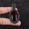 Red Fire Labradorite Pendant Copper Wire Wrapped Pendant Handmade Copper Jewelry Gemstone Pendants Wire Wrapped Jewelry Mother's Day Gift