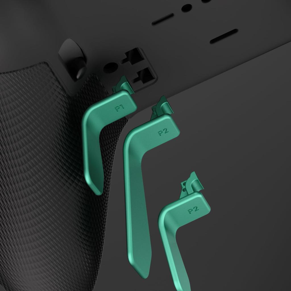EXtremeRate Swift Лепестки для Xbox Elite Запасные задние лепестки для контроллеров Xbox One Elite и Elite Series 2 Аква 1/2 Контроллеры, 6-в-1