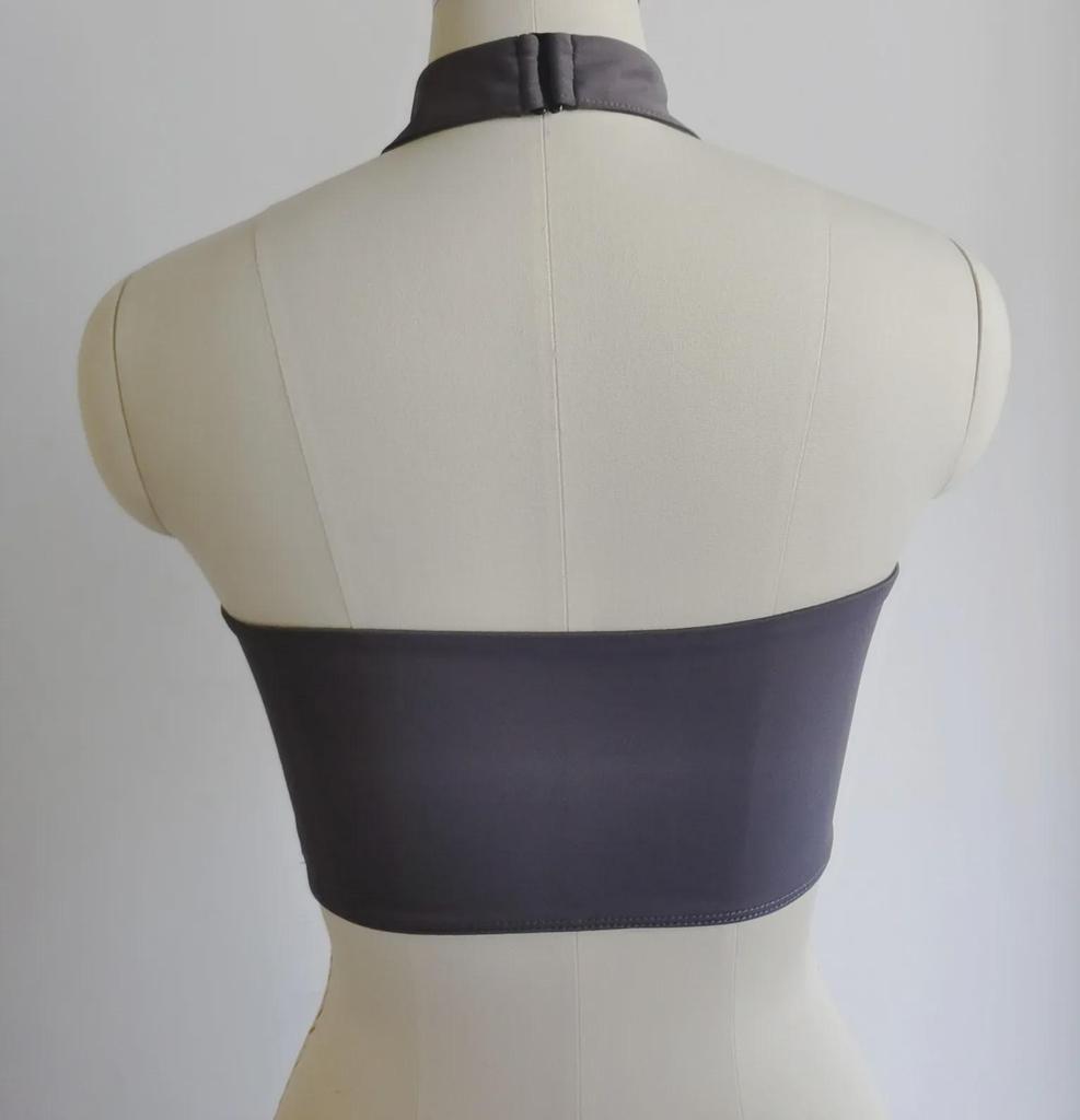 Женский спортивный бюстгальтер для йоги с круглым вырезом и накладкой на грудь — стильный, поддерживающий и модный для фитнеса