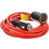 High Quality Heavy Duty 12 V 24 V Lighter Extension Cable Plug With 15A Fuse 3.6M Fuse