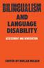 Книга Bilingualism and Language Disability : Assessment & Remediation