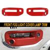 Красная Накладка Рамка Фары Противотуманной Фары Передней Для Dodge Ram 1500 2018+ Аксессуары