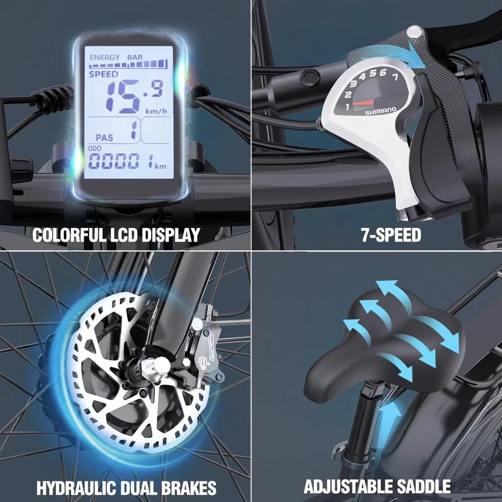 Электровелосипед YVY C26MAX 2000 Вт Двойной мотор 48В23Ач Вездеходный Электровелосипед Гидравлический тормоз Полная подвеска 26*4.0 Дюймовые Широкие Шины Электровелосипед