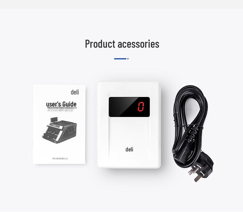 Счетчик банкнот Deli 33316S с детектором подделок класса B и национальной гарантией