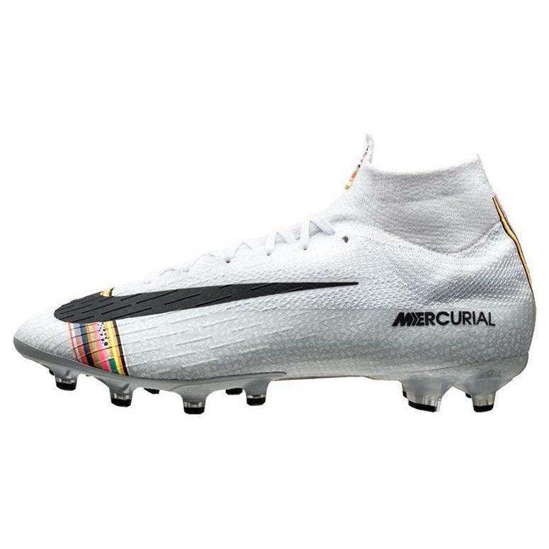 Nike Футбольные бутсы Mercurial Superfly 6 AG Искусственное покрытие Скользкие Устойчивые к истиранию Унисекс Белые AJ3546-109