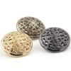 10PCS Carved Golden Hollow Buttons Clothing Handmade Sewing DIY Fashion European Decorative