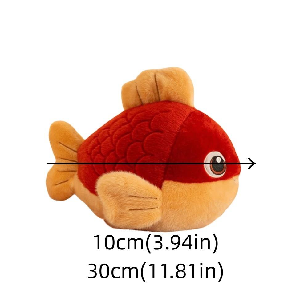 Cartoon Captured In Reality Carp Fish Doll Cute Simulated Goldfish Stuffed Doll Abundant Harvest