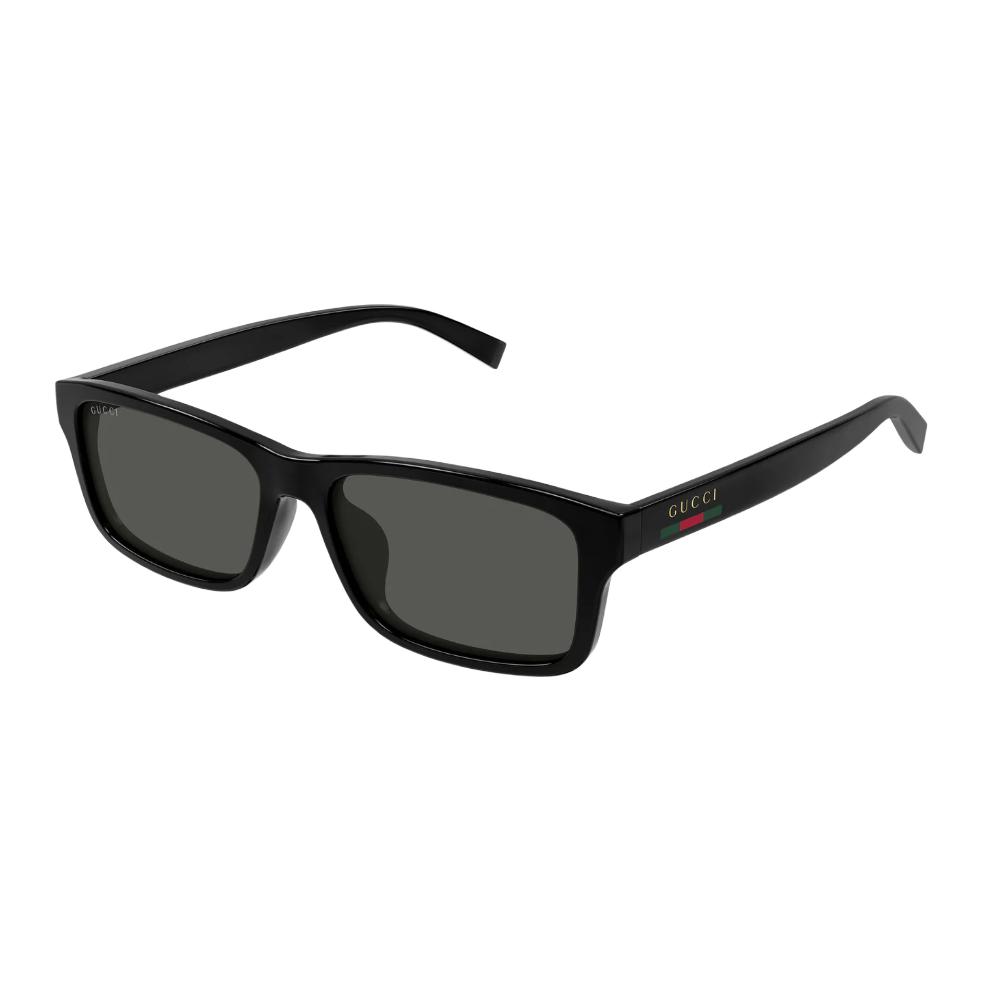 Gucci Logo Side Injection Square Sunglasses Men sunglasses Black GG1986SA001