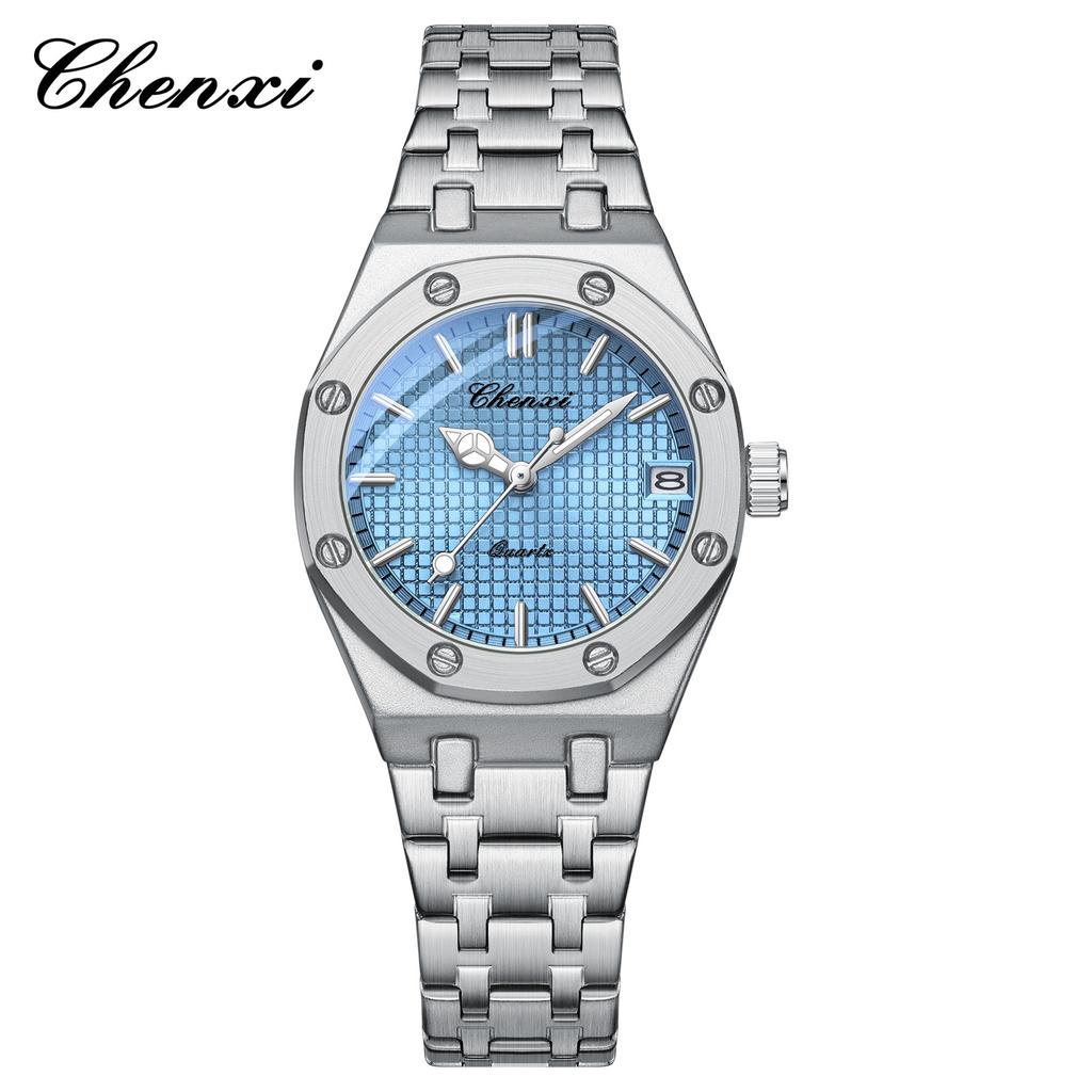 Chenxi Top Luxury Quartz Watch for Women Elegant Stainless Steel Watch Luminous Waterproof Date Wristwatch Ladies Dress Watch