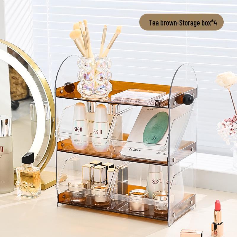 Высококлассная стойка для хранения косметики в китайском стиле для макияжа и средств по уходу за кожей