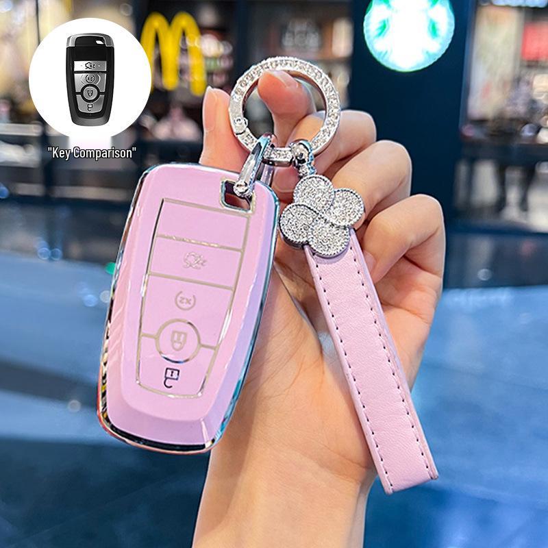 Чехол для ключей Ford Edge L для Explorer, Mondeo, Focus, Ranger, Escape, Evos, Mustang Пряжка