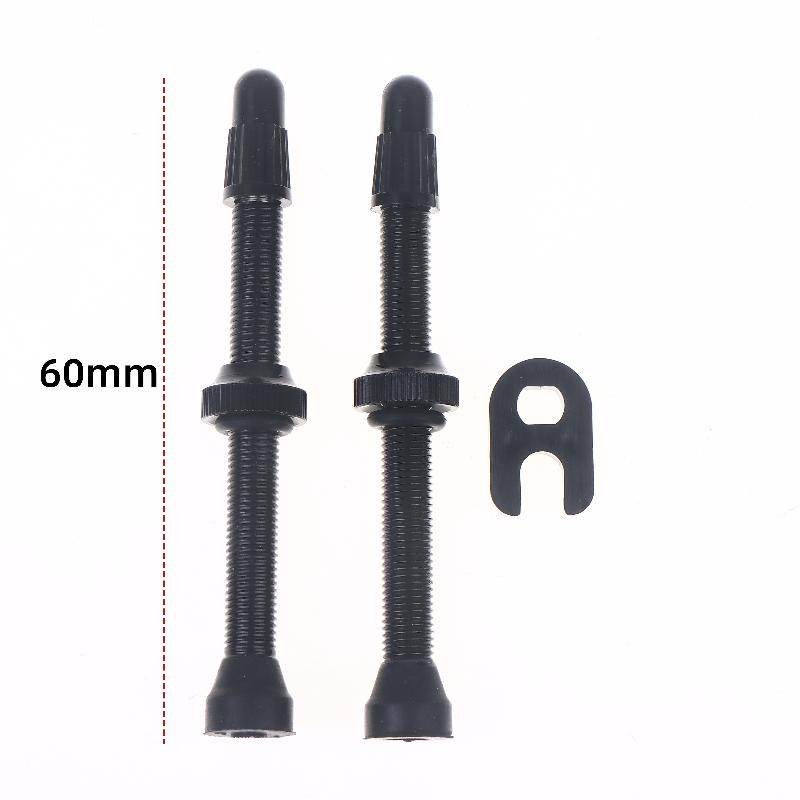 2Pcs Tire Nozzle Cap 40/60Mm Bike Tubeless Valve F/V Presta Cnc Machined Anodized  Road Bicycle Tire Valves Tubeless
