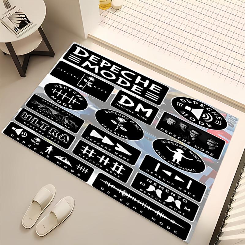 Depeches Band Mode Print Area Rug - Soft,Washable Non-Slip Indoor Mat,Living Room,Home Office Decorative Rug
